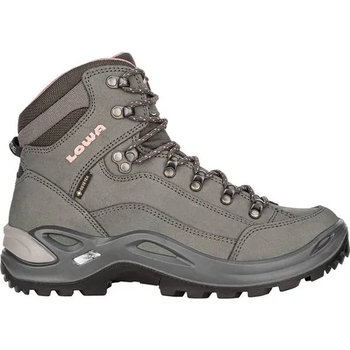 LOWA Renegade GTX Mid Damen Wanderschuh Grau 41 - Wasserdichter Wanderschuh mit GORE-TEX® Futter für trockene Füße und optimalen Klimakomfort. Ideal für leichte Wanderungen und Outdoor-Aktivitäten.