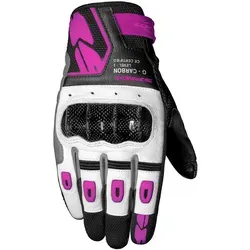 Spidi G-Carbon Damenhandschuhe - Schwarz/Pink - M - Robuste Motorradhandschuhe mit Carbon-Einsätzen und EN13594:2015 Zertifizierung. Hoher Komfort dank dehnbarer Materialien und Touchscreen-fähigen Fingern. Ideal für sichere Fahrten.