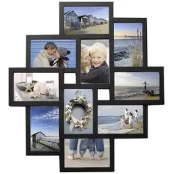 Henzo 81.213.08 Holiday Galerie Bilderrahmen schwarz für 10 Fotos