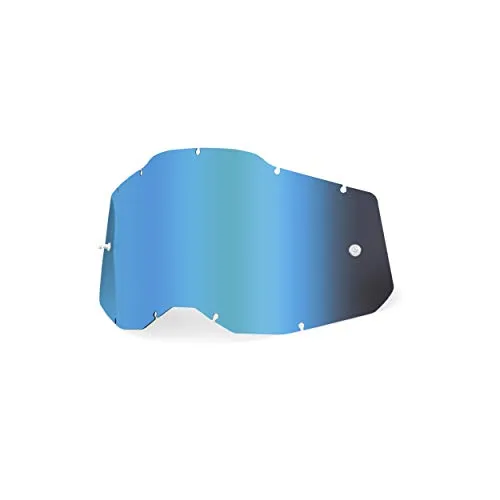 100% Unisex-Adult Racecraft/Accuri/Strata Replacement Sunglass Lenses, Spiegel Blau, Erwachsene