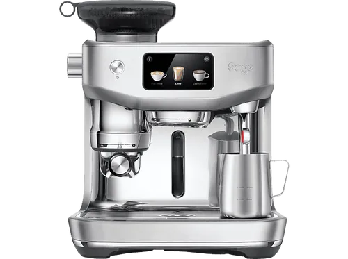 SAGE SES985BSS4EEU1 the Oracle JetTM - Professionelle Espressomaschine in gebürstetem Edelstahlgrau, mit automatischer Milchaufschäumung und Barista Guidance für perfekten Spezialitätenkaffee zuhause