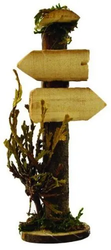 Krippenzubehör, Wegweiser, Höhe 14cm