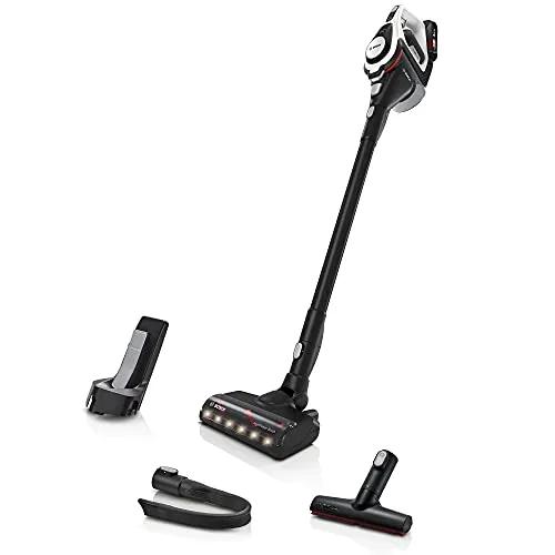 Bosch Akku-Staubsauger Unlimited Gen2 Serie 8 BKS8214W - Beutellos, bis 45 Min Laufzeit, LED-Beleuchtung und automatische Anpassung für mühelose Reinigung