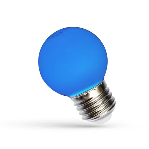 LED Lampe Leuchtmittel Tropfen Kugel 1W E27 Lichterkette bunt farbig Blau 270°