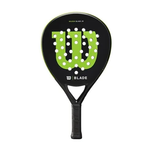 Wilson Padel-Schläger Blade Junior v2 - Tennisschläger für junge Spieler, optimiert mit Sharp Hole-Technologie für verbesserte Kraftübertragung und Komfort. Ideal für die Legenden von Morgen!