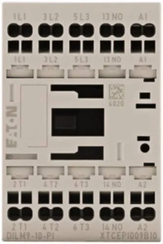 Eaton DILM9-10 Leistungsschütz 3 Schließer 4kW 9A - SCHÜTZE & RELAIS – Hochleistungsfähiger Leistungsschütz für zuverlässige Schaltvorgänge bis 4kW und 9A, ideal für industrielle Anwendungen.