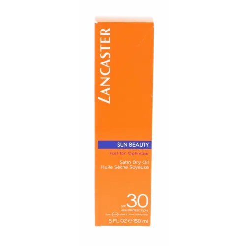 Lancaster Sun Beauty Satin Dry Oil Fast Tan Optimizer SPF 30 - Sonnenschutz mit schnellem Bräunungsoptimierer, schützt die Haut und sorgt für einen strahlenden Teint.