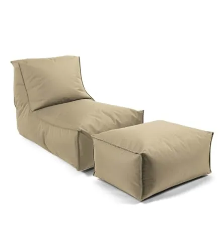 mokebo® Sitzsack 'Der Sundowner' mit Hocker