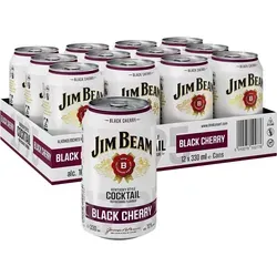Jim Beam Black Cherry Dose 10% Vol. 12x0,33l von Jim Beam