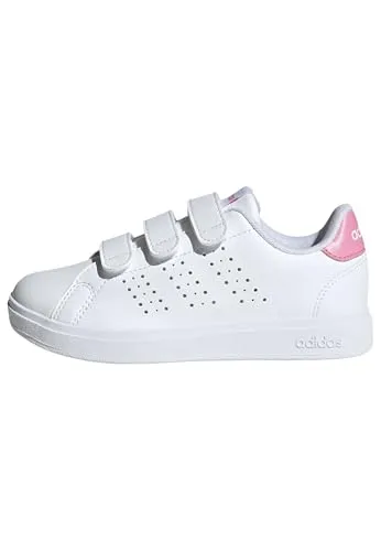 adidas Advantage Base 2.0 Kinder Tennisschuhe - Sneaker mit synthetischem Obermaterial, ideal für aktive Kinder. Gummiaußensohle sorgt für besten Halt auf dem Platz.