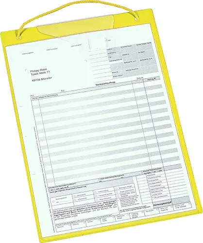 Eichner Auftragstasche A4 hoch gelb von Eichner