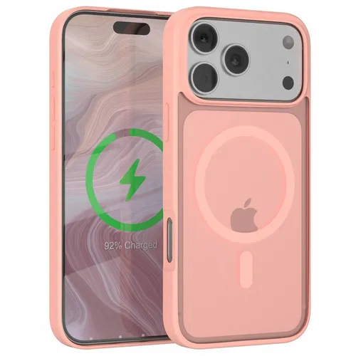 Outdoor Hülle für iPhone 17 Pro Max mit MagSafe Handyhülle Schutz Hülle Pink/Rot