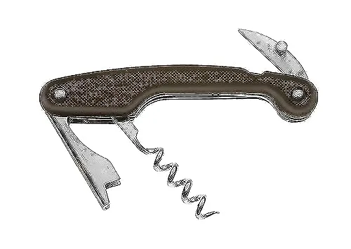 Pedrini 7525 – 432 Messer Sommelier braun Korkenzieher Messer Sommelier, braun, Metall, Edelstahl, 95 mm, 20 mm, 255 mm