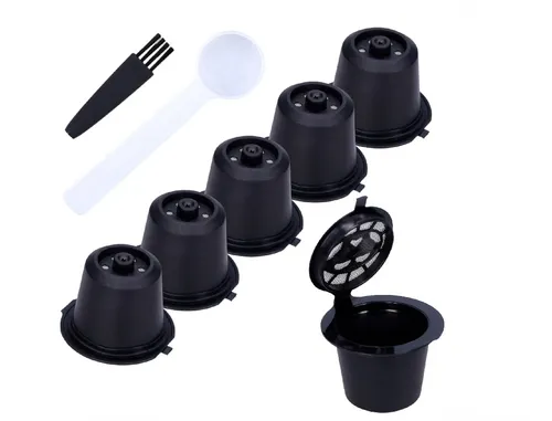 5x Wiederverwendbare Kaffeekapseln für Kaffeemaschinen