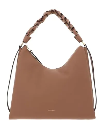 Coccinelle Boheme Schultertasche aus Leder 34 cm - Braun - Handtaschen, elegante Schultertasche aus hochwertigem Leder mit zeitlosem Design und ausreichend Platz für all Ihre Essentials.
