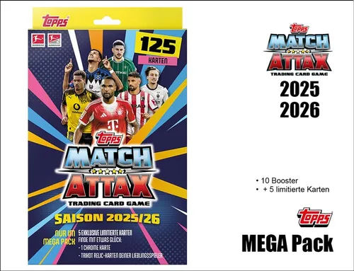 Topps Match Attax Bundesliga 2025/2026 – MEGA PACK von Match Attax