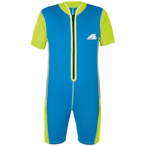 F2 Junior Neopren Anzug Neo - Kid 3 mm 8 Yrs Blau 2024/25 - Hochwertiger 3mm Neoprenanzug für Kinder, ideal für Wassersport. Mit praktischem Frontreißverschluss und hautfreundlichem Halsband für optimalen Tragekomfort.