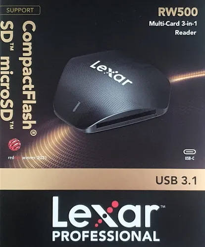 Lexar Multi-Card 3-in-1 USB 3.1 Type-C Reader - Externe Kartenlesegeräte, bietet schnelle Übertragungen dank USB 3.1 und ist kompatibel mit USB 2.0-Anschlüssen für vielseitige Nutzung.