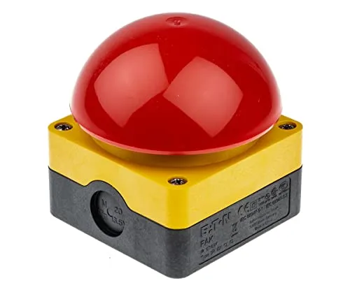 Eaton 256790 Fuß-Grobhandtaster mit Not-Aus - Dimmschalter mit 2 Öffnern, ideal für sichere Anwendungen. Robuste Bauweise und weltweit gültige Eaton Garantie.