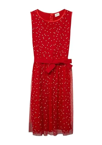 s.Oliver Ärmelloses Mesh-Kleid mit Silbernen Pünktchen von s.Oliver