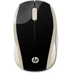HP 200 (2HU83AA) kabellose Maus - 1.000 dpi, 2,4-GHz-Wireless-Verbindung für mehr Freiheit, schwarz-gold