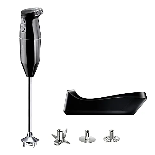 bamix Stabmixer Set cordless PRO - Kabellos, 250 Watt, Ergonomisches Design - Stabmixer mit 250 Watt, kabellos und ergonomisch für einfachen Einsatz. Ideal zum Mixen, Pürieren und Zerkleinern in der Küche oder unterwegs. Hergestellt in der Schweiz für höchste Qualität.
