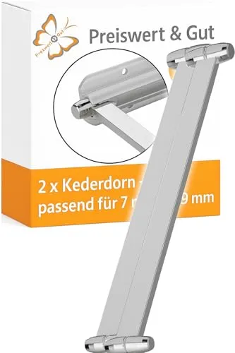 Preiswert & Gut 2X Kederdorn aus verchromtem Stahl von Preiswert & Gut