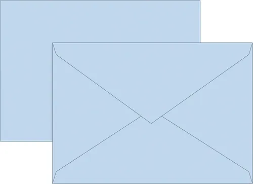 BRUNNEN 105125632 Briefumschlag B6 80g h.blau 10St