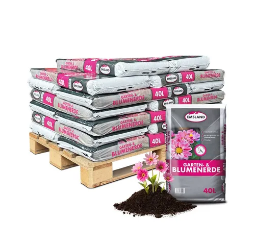 JSM-Brennholz Blumenerde JSM - Emsland Garten & Blumenerde 40 L, Für Innen- & Außenbereich geeignet