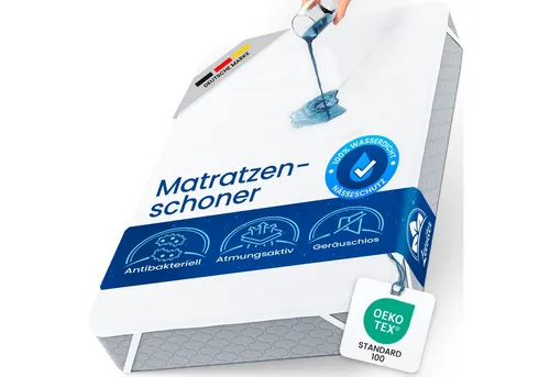 leevitex Matratzenschoner - wasserdicht, atmungsaktiv & leise - Schützen Sie Ihre Matratze mit dem leevitex Matratzenschoner. 100% wasserfest und atmungsaktiv für ein angenehmes Schlafklima. Perfekte Passform dank Gummizug, in 8 Größen erhältlich.