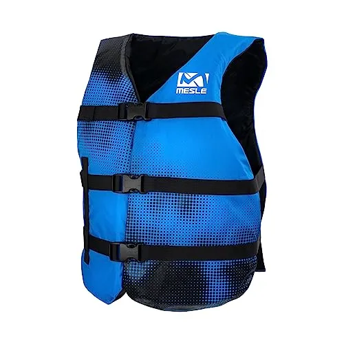 MESLE Schwimmweste Erwachsene Sportsman, Universal 50N Schwimmhilfe für Herren & Damen, Paddelweste für Boot, Auftriebsweste & Prallschutzweste für Sup, Kanu, Wakeboard