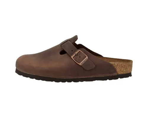 BIRKENSTOCK Hausschuhe Boston LEOI in Braun, Größe 47 - Bequeme Hausschuhe für Herren, ideal für Zuhause oder den Innenbereich. BIRKENSTOCK bietet mit Boston LEOI höchsten Tragekomfort und Unterstützung für Ihre Füße.