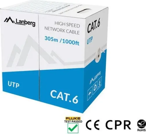 Lanberg LCU6-11CU-0305-S Ethernet Kabel Grau 305 m