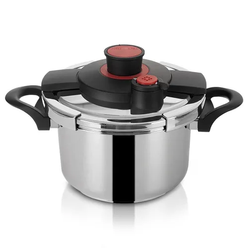 Schnellkochtopf Dampfdrucktopf aus Edelstahl mit automatischem Ventil