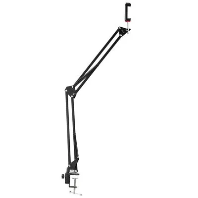 Hama Flexibler Gelenkarm 700 II, ¼, max. 70cm, Smartphone-Halter, Tischklemme