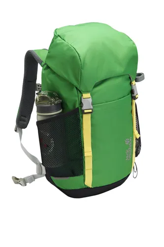 Jack Wolfskin KIDS EXPLORER 20 Kinderrucksack in Grün - Daypack für Kinder, leicht und robust, perfekt für Abenteuer in der Natur.