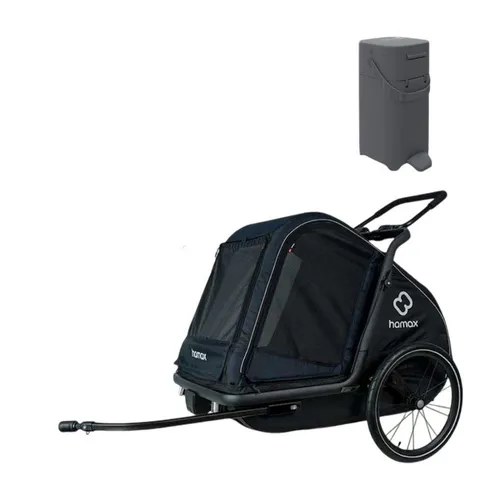Hamax Pluto M Fahrradhundeanhänger (bis 35 kg) bunt