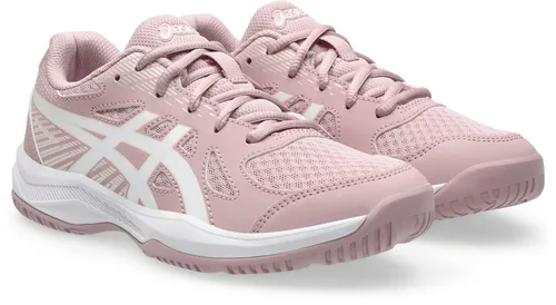 ASICS UPCOURT 6 GS Hallenschuh für Mädchen, Gr. 37, morganite/weiß - Der ASICS Hallenschuh bietet optimalen Halt und Komfort für Handball und Volleyball. Mit rutschfester Gummi-Laufsohle und atmungsaktivem Obermaterial für ein angenehmes Tragegefühl.