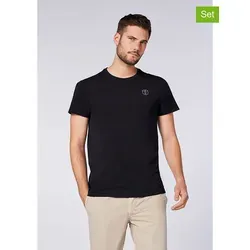 Chiemsee 2er-Set: Shirts in Schwarz - S von Chiemsee