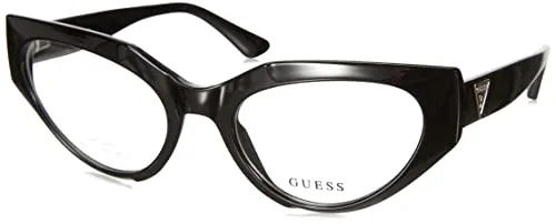 Guess Damen Gu2853 Sonnenbrille, schwarz (Shiny Black), 70 - Sonnenbrillen für Damen, stilvolles Design in glänzendem Schwarz für einen eleganten Look.