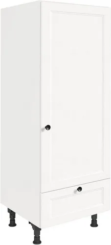 NOBILIA Kühlumbauschrank für 122er Einbaukühlschrank - Küchenschrank in Weiß, ideal für eine platzsparende und stilvolle Integration Ihres Einbaukühlschranks. Maße: 60 x 58 x 166 cm.