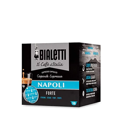 Bialetti Bialetti Napoli, Box 16 Kaffeekapseln, 0.17 kg in schwarz von Bialetti
