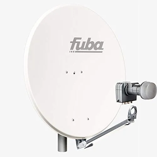 Fuba Satellitenschüssel Komplettset 4 Teilnehmer DAL 804 W von Fuba