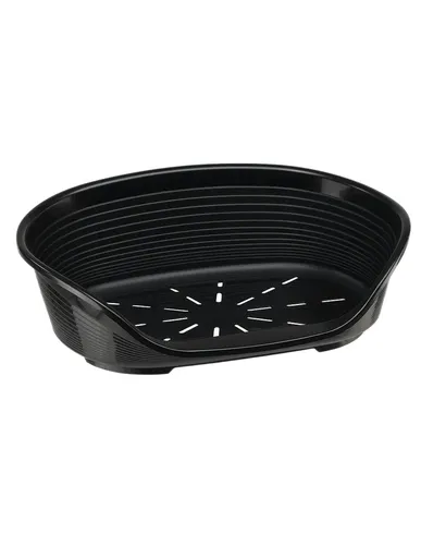 Ferplast Siesta Deluxe Hundebett Medium in schwarz von Ferplast