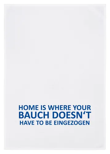 Geschirrtuch 17;30 Baumwolle Küchentuch Handbedruckt Sprüche Humor Bauch Küche