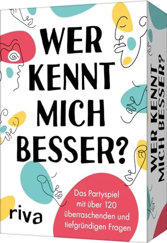 Wer kennt mich besser?: Das Partyspiel für Erwachsene - Deckkartenspiel mit über 120 tiefgründigen Fragen, ideal für gesellige Abende und perfekte Geschenkidee für Geburtstage und Weihnachten.