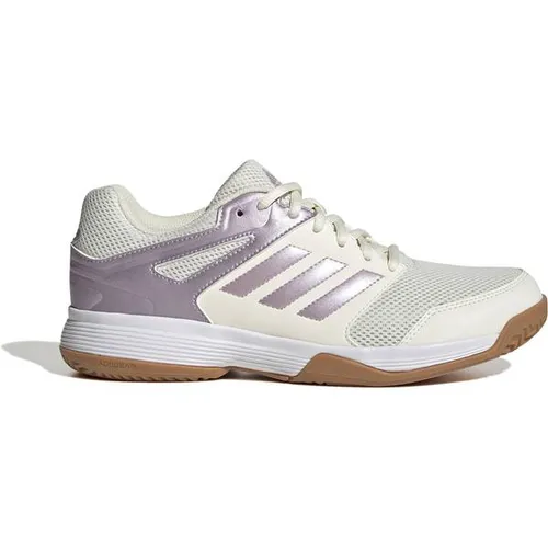 adidas Sportswear Speedcourt W OWHITE/MAPUME/FTWWHT Hallenschuh 37 1/3 - Volleyballschuh in Größe 37 1/3, bietet optimalen Halt und Dämpfung für maximale Leistung auf dem Spielfeld.