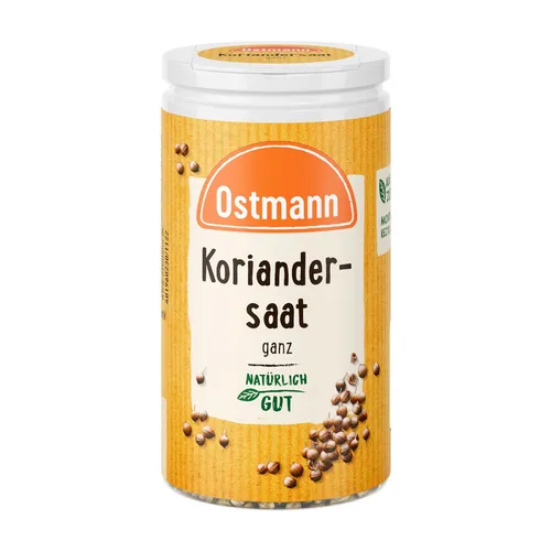 Produktbild Ostmann Koriandersaat ganz Packung ganz ohne Zusatzstoffe 25g