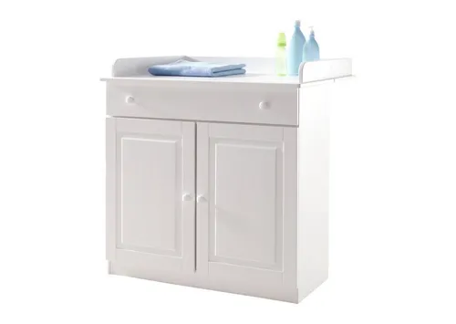 TiCAA Baby Wickelkommode Moritz Kiefer Weiß von TiCAA