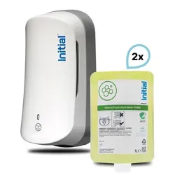 SET: Schaumseifenspender Signature SENSOR, berührungslos, LARGE + 2 x Schaumseife Natural Fresh, Rentokil INITIAL